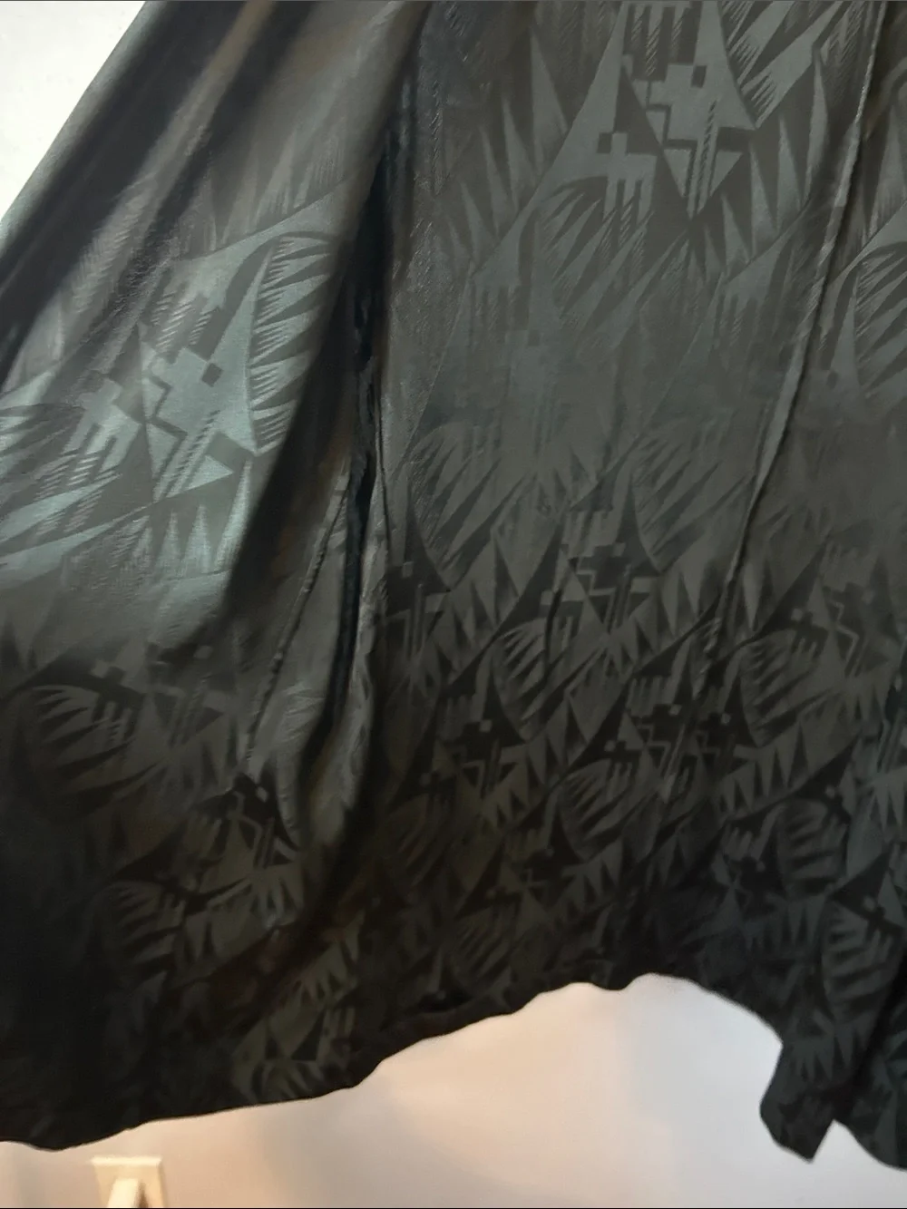Dior Black Open-Front Jacquard Draped Jacket